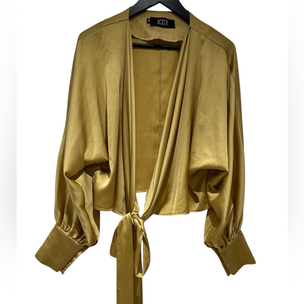 Urban outfitters long sleeves gold Blouse - Picture 2 of 9